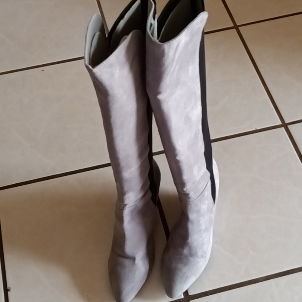 Charles David wedge suede boots